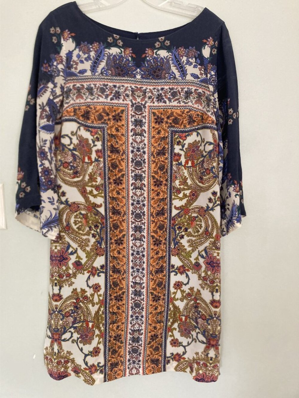 Maeve By Anthropologie Silk Multicolor Tunic Dress US 0 UK 4 EU 32